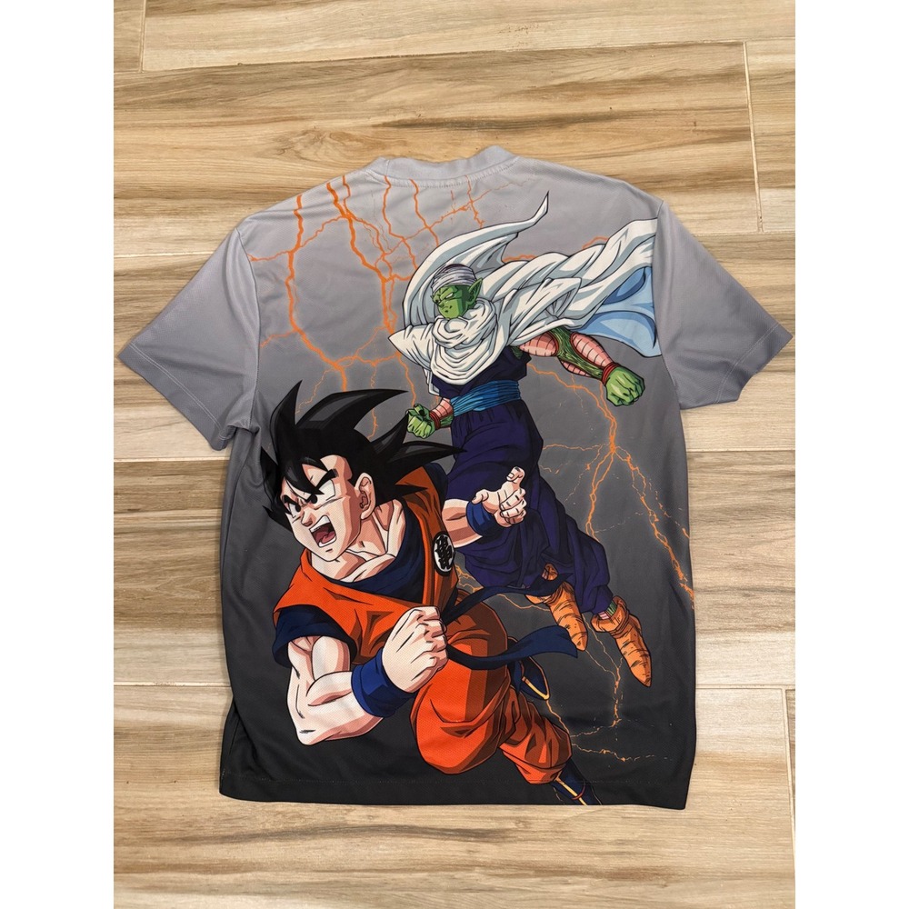 Dragon Ball Z Goku Piccolo Graphic T-Shirt Grey Black XS Anime All Over Print - Picture 3 of 6